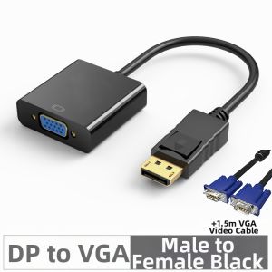 DisplayPort to VGA Adapter Cable Converter Notebook Computer Connection Line Host Graphics Card Adapter Cable DisplayPort Multimedia Host