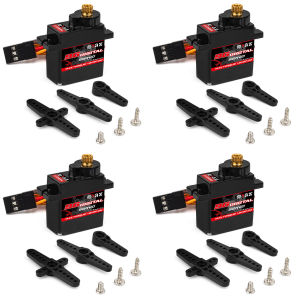 RCZIPROY 9g Mini Servo Digital Micro Servo Plastic/Iron/Copper Gears for RC Vehicle Boat Helicopter Robot