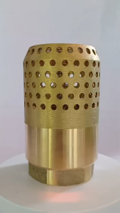 ฟุตวาล์วทองเหลือง รังผึ้ง foot valve  KCC ผลิตจากโรงงานในประเทศไทย