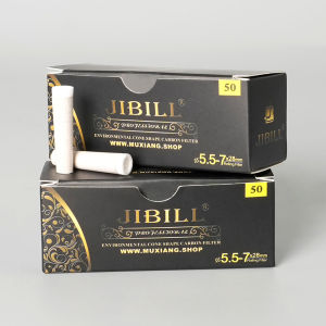 50pcs smoking filter element for extended paper filter element activated carbon filter single-sided ceramic head 6.8mm-5.5mm