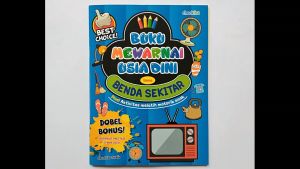 Buku Mewarnai Usia Dini Tema Benda Sekitar Aktivitas Anak Bonus Stiker & Sertifikat