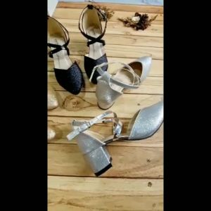Sandal Heels Wanita Bling-bling BERGARANSI Model Tali Kait Menyilang
