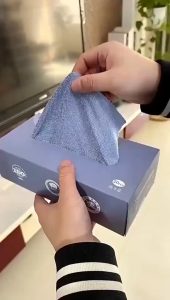 ผ้าเช็คไมโครไฟเบอร์ ผ้าทำความสะอาดอเนกประสงค์ 3สี 20แผ่น ดูดซึมน้ำ ไม่ทิ้งคราบ เช็ดจาน เช็ดเตา ใช้แล้วทิ้ง