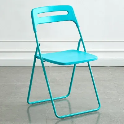ZHENG FU | Folding Modern Plastic Chair for Home Office Training Outdoor with Backrest