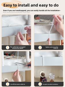 YANYANGTIAN | U-Shape Blackout Bed Curtain For Lower Bunk