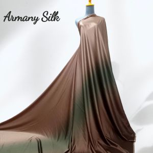 Kain ArmanySilk Motif Gradasi warna harga setengah meter
