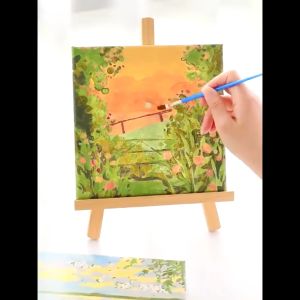 Oil Painting By Numbers for Adults Beginner Creative Diy Digital Oil Paint 20x 20cm Canvas Frame Number Painting for Childrens gifts Home Decor