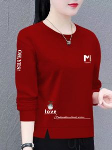 เสื้อฮู้ดคอกลมแขนยาวหลวมๆ สไตล์เกาหลีสำหรับผู้หญิง แฟชั่นฤดูใบไม้ผลิและฤดูใบไม้ร่วง เสื้อคลุมกันหนาวแบบลำลอง เสื้อผ้าทำงาน