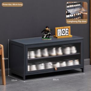 MOLORE | Tall Multilevel Shoe Cabinet with Door
