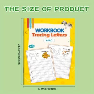 Kids Letter Tracing Workbook with A-Z Practice - Alphabet tracing book with Cute cat Writing Workbook for Toddlers & Preschoole