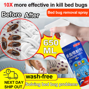 10X More effective in kill bed bugs ! LL Bed bug killer spray Bed bugs killer Mite Removal Spray 650ML wash-free Bed bugs killer powerful spray Solving bed bug problems Dust mite spray Bed bug spray 除螨喷雾剂 螨虫喷雾剂 臭虫喷雾 Semburan penyingkiran hama