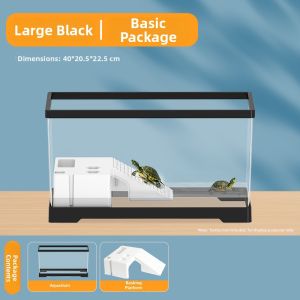 CHONGXIAOSHUAI | Escape-proof Turtle Tank With Platform Tabletop  Small