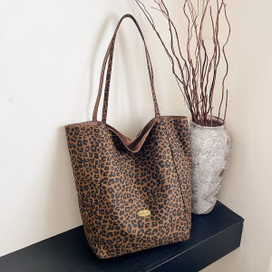 TANGKOU | Leopard Two-Sided Casual Tote Bag