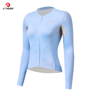 Áo Đi Xe Đạp Dài Tay Dành Cho Nữ X-TIGER Áo Đi Xe Đạp Thoáng Khí Chống Tia Cực Tím Có Túi Cho Mùa Xuân Mùa Thu Đi Xe Đạp