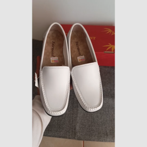 PREMIUM Sepatu Pantofel Wanita Slip-On QG7448 | FAIRMONT | Putih Polos