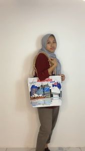 TAS WANITA AUSTRALIA TOTE BAG SOUVENIR MODEL TALI SUMBU 6 MOTIF SIAP KIRIM TSC 009