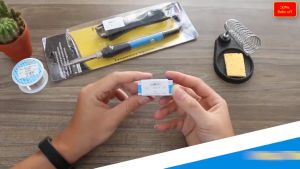 Bộ mỏ hàn thiếc điều chỉnh nhiệt 936 gồm 5 đầu hàn + 1 thiếc + 1 nhựa thông