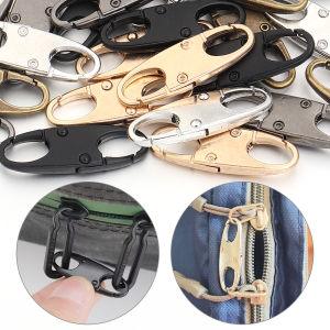 5pcs/lot Alloy Luggage Zipper Head Spring Buckle Parts Removable Zipper Head Connect Clasp For Luggage Bag Clothing
