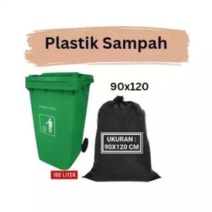 Trash Bag Kantong Plastik Kresek Sampah Hitam Ukuran 60x100 / 90x120