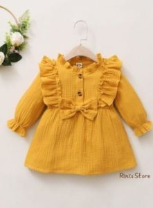 (Gratis Ongkir) Dress Anak Perempuan 6 Bulan sampai 6 Tahun - ALEXA DRESS - Dress Terbaru - Dress Kekinian - Blouse Tunik - Daster Anak - Dress Main Ruffle - Baju Atasan Anak - Baju Murah - Baju Atasan Anak Perempuan - Baju Cwe Model Simple - Dres & Tunik