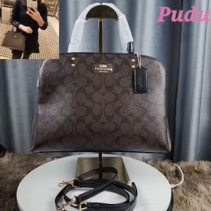 กระเป๋าสะพายไหล่ กระเป๋า Coach 91495 กระเป๋าถือ ผู้หญิงขนาดใหญ่