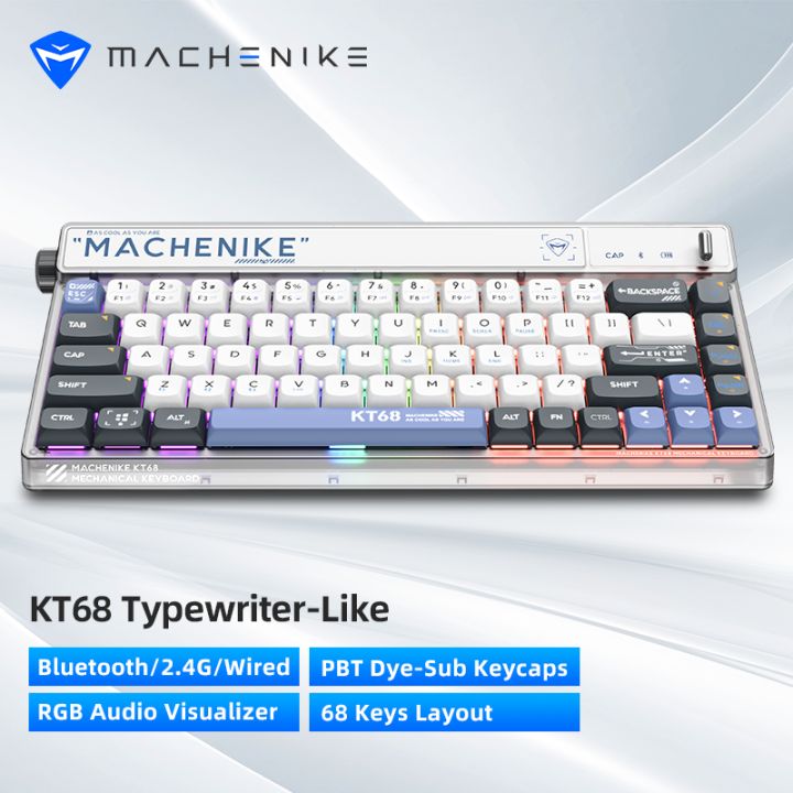 Delivery In Hours Machenike Kt Mechanical Keyboard Hot Swappable Tri Mode Bluetooth G