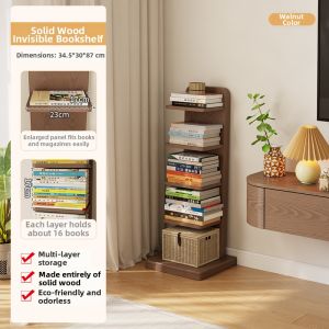DONGMU | Multi-layer Storage Bedside Table Wood