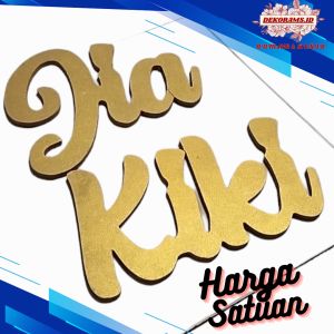 Huruf Kayu Hiasan Dinding / Custom Nama / Dekorasi / Ukuran Tulisan
