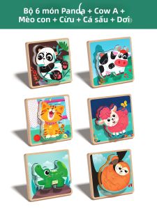 XIAOWANDOU | Khối Ghép Gỗ Giáo Dục cho Trẻ 3-6 Tuổi