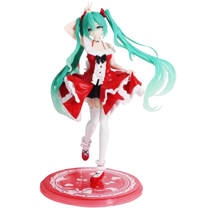Bandai | 20CM Lolita Hatsune Miku Cute Figure Fashion Anime Miku Collection Action Figurine Kawaii Cute Model Desktop Ornaments Toy