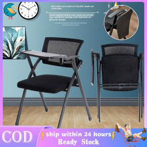 【Ready Stock】Folding training chair with table board conference room chair training chair folding office chair folding chair meeting chair and chair integrated chair portable learning table meeting chair