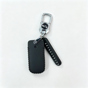 HD 1080P Mini Thumb Cam with Keychain Leather Cover Body Recorder Long Standby Memory Card Supported Non-WiFi Design