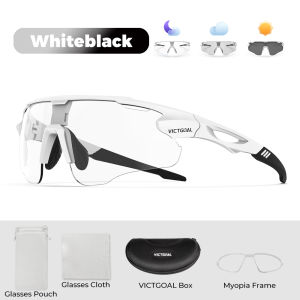 VICTGOAL Photochromic Cycling Sunglasses UV400 Sports MTB Road Bicycle TR90 Eyewear Bike Glasses for Men Women Driving Fishing