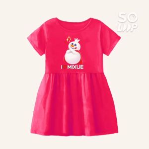 MIXUE LOVE dress anak perempuan