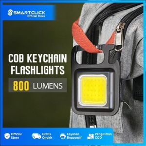 Senter Emergency Portable Flashlight COB Rechargeable Keychain Light