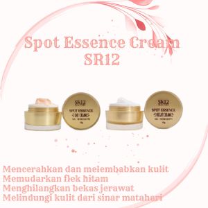 Krim Wajah Pemutih Dan Mengatasi Flek Hitam Kusam Dan Kulit Keriput Di Wajah Spot Cream SR12 BPOM Glowing Dan Melembabkan
