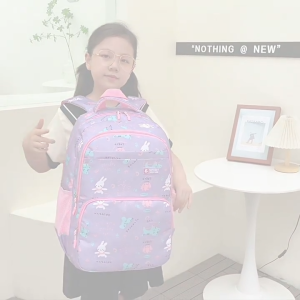 Primary school student backpack childrens bag student school bag 1-6 grade school bag casual double-shoulder backpack 学生书包