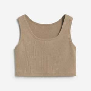 Short Crop Top Knitted Slim Fit Vest Sleeveless Street Style Base Shirt Inner Wear Summer Fashion Womens Vest by Ni Hao Canon