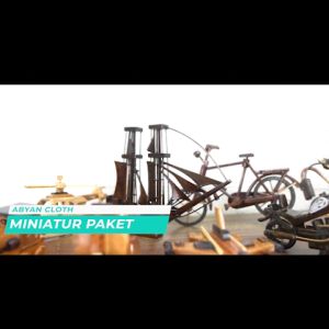JUAL Hiasan Rumah dekor Ruangan Pajangan  Deko Kamar - Jual Miniatur Paket F isi 5pcs- Pembuatan Dikerjakan Oleh orang yang ahlinya [Kereta Vw Otran Vespa Becak]