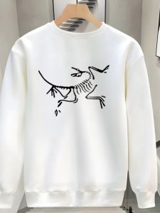 ฤดูใบไม้ผลิฤดูใบไม้ร่วงผู้ชายเสื้อสเวตเตอร์คลุมด้วยผ้าลําลองแฟชั่นพิมพ์แขนยาวผ้าฝ้ายผสมโพลีเอสเตอร์เสื้อยืดสําหรับวัยรุ่น