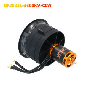 QX-MOTOR New 64mm EDF CW/CCW 12 Blades Ducted Fan with QF2822 Brushless Motor 2100KV 2300KV 3300KV 4300KV for Remote Control Toy