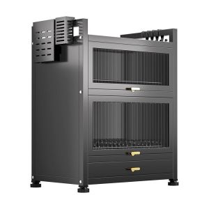 LIKHA Kitchen Dish Rack Storage Cabinet Kitchen Metal Bowl Cabinet Countertop With Drawers Cutlery Rack