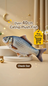 Catnip Cat Toy Simulation Plush Pet Catnip Fish Pillow Toy Artificial Cat Scratching Toy/ Cats Accessories Ikan Mainan Kucing 貓咪玩具