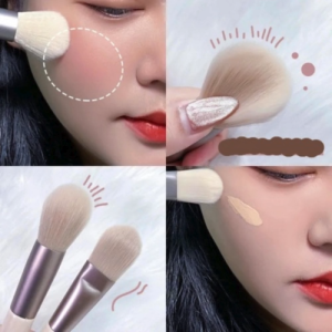Ninabobo MS004 Kuas Set Make Up 8pcs Brush Kosmetic Mini Travel Brush Powder Eye Shadow Foundation Blusher Blending Beauty  Highlighter