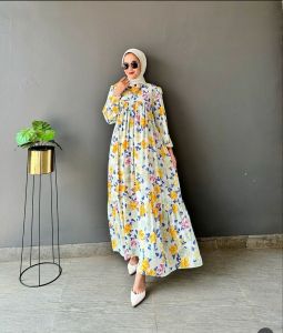 Dress Bunga Bintang Matt Rayon Busui