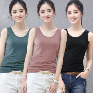 Modale plus Size Sports Strap Vest Women Outerwear Ice Silk Slim Fit Sleeveless Base Layer Inner Wear Top