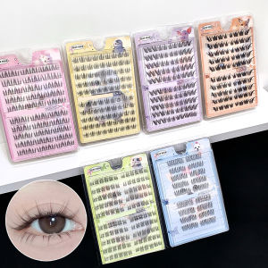 Gegebear 10 Rows Glue-Free False Eyelashes Comic Eye Style Natural curling Lashes Easy to Wear Perfect for Beginners
