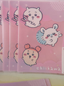 Multi-Layer File Bag with Buckle for Document And Receipt Storage Loose Goods Chiikawa Brand Unbranded PVC Material