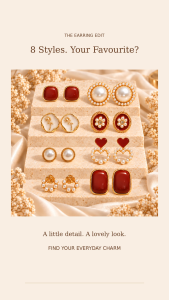 Korea Style Earrings Pearl Red/White Stud Hoop Fashion Luxury Jewelry for Women Cantik Earring Wanita