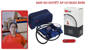 Máy đo huyết áp cơ BOSO BS 90 - Mặt đồng hồ 60mm